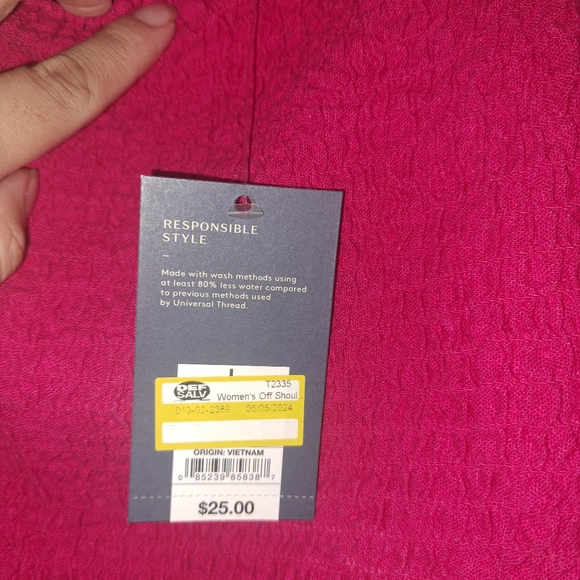 Pink top, universal thread brand, size L, for any occasion. - Picture 3 of 6